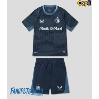 Feyenoord Echipament de Fotbal Replică 2025-26 Copii Deplasare (+ Șorturi)